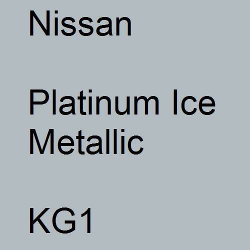 Nissan, Platinum Ice Metallic, KG1.